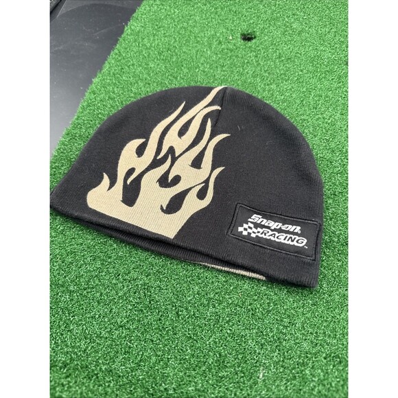 Snap-On Tools Beanie Hat Cap LOGO Black with White Logo - Picture 1 of 7